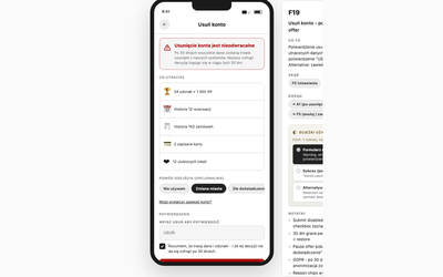 Usuń konto - potwierdzenie + pause offer