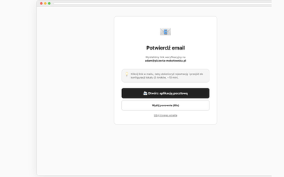 Verify email (pending + success)